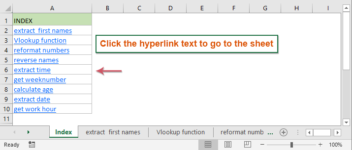How to create a list of all worksheet names from a workbook?