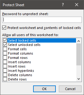 VBA protect and unprotect Sheets (25+ examples)