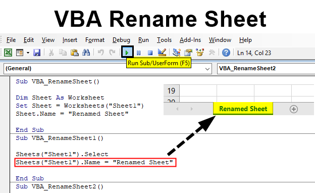VBA Rename Sheet | How to Rename Sheet in Excel Using VBA? - Worksheets ...
