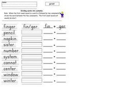 Vccv Pattern Words Lesson Plans &  Worksheets Reviewed by Teachers