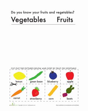 Fruit or Vegetable? | Worksheet 