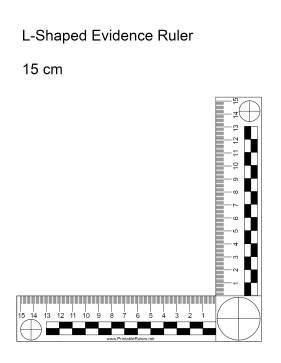 Evidence Ruler 15 Centimeters - Printable Ruler