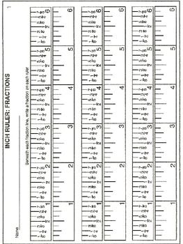MEASUREMENT: Read a Ruler (20 printable worksheets + EASEL Activity)