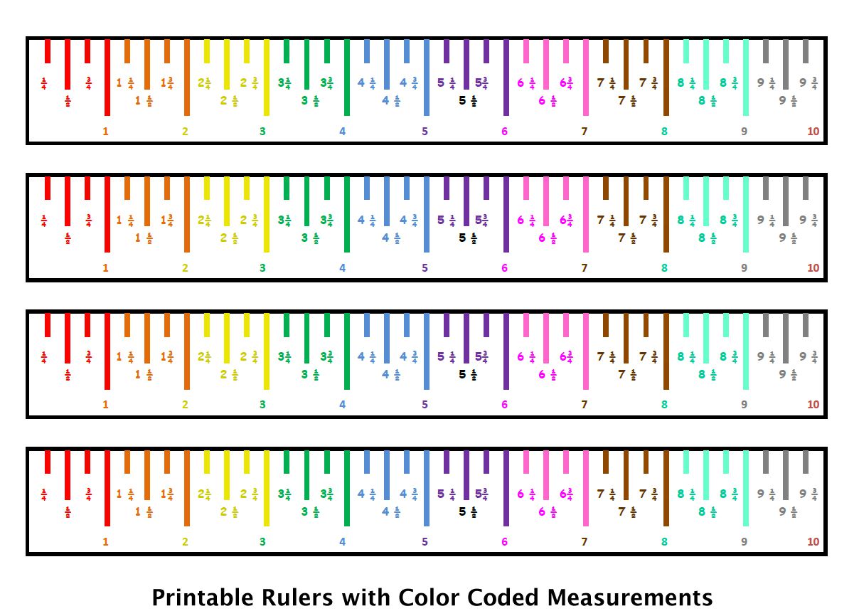 10 Sets of Free, Printable Rulers When You Need One Fast