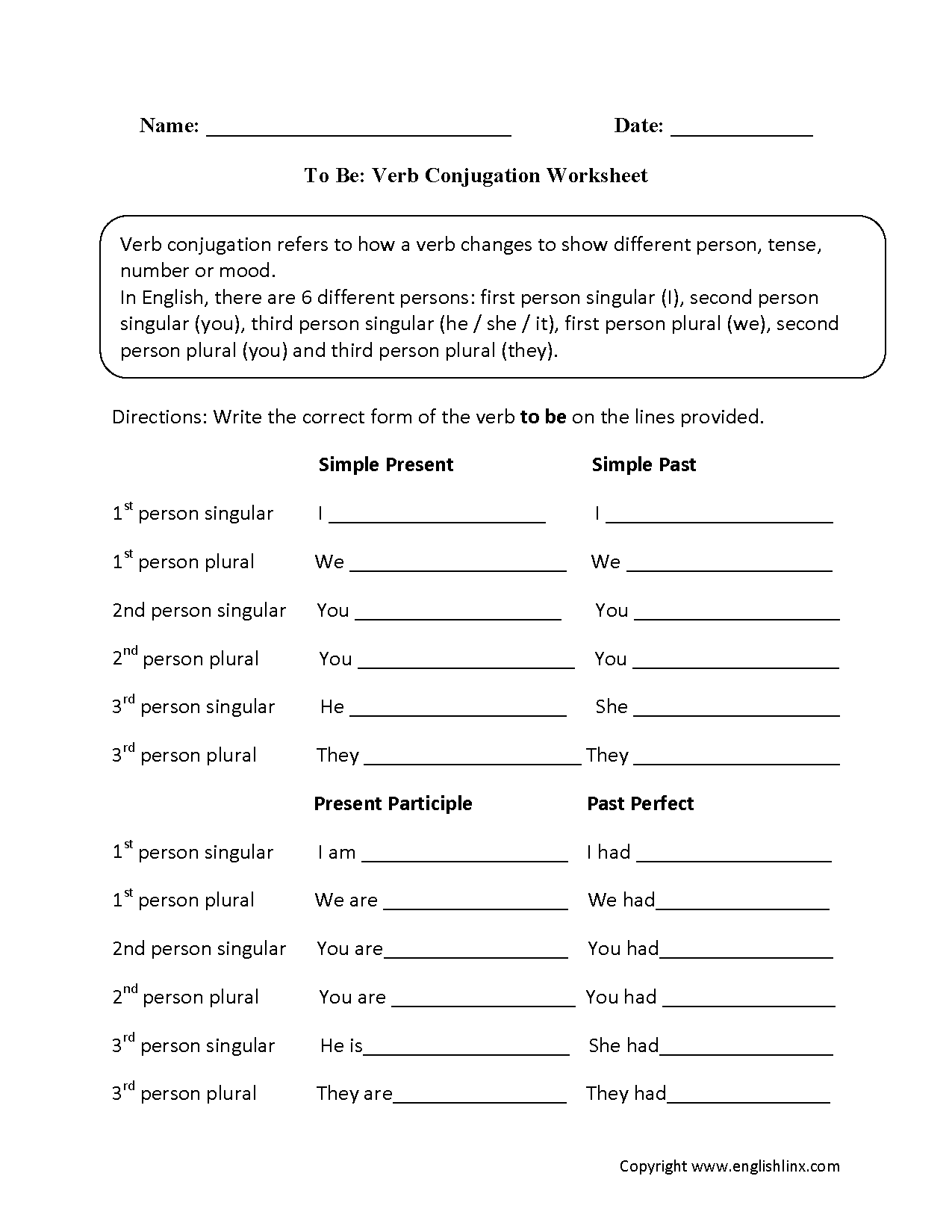 worksheets library | Verbs Worksheets