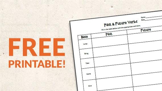 verb tense worksheet high school