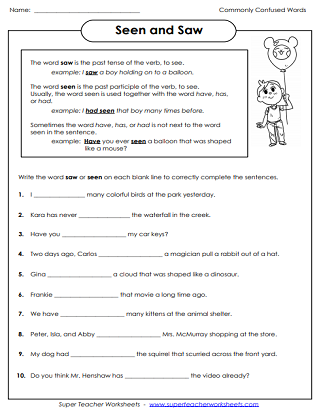 Verb Worksheets: Action Verbs, Linking Verbs, Verb Tenses