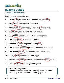 Verb Worksheets - TheWorksheets.CoM - TheWorksheets Library