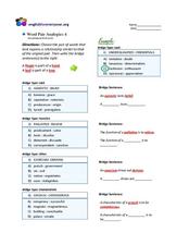 verbal analogies worksheet