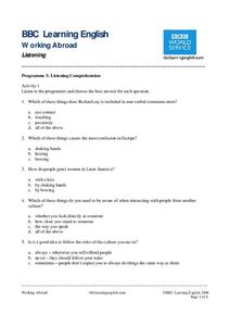 Esl Non Verbal Communication Lesson Plans &  Worksheets