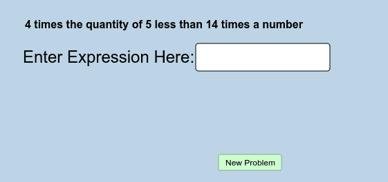 Verbal to Algebraic: Translating - GeoGebra