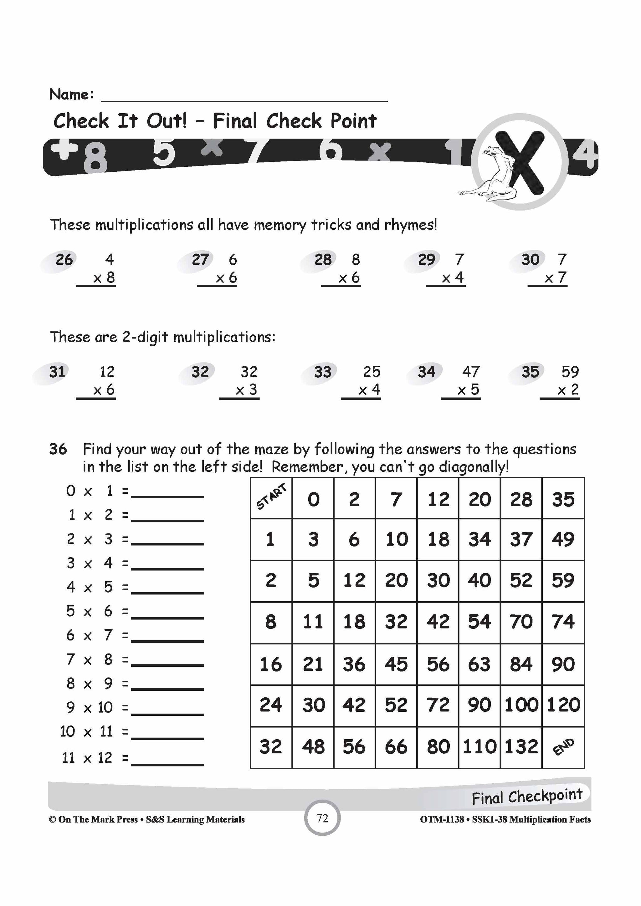 Divide &  Conquer Bigger Multiplication! Worksheets Grades 3-5