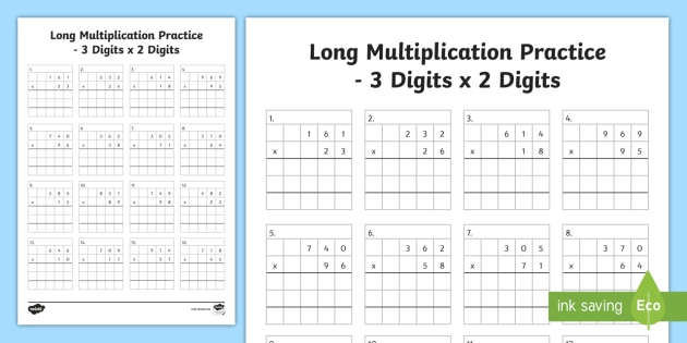 vertical multiplication worksheet grade 4