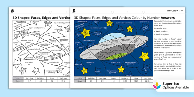 vertices edges and faces worksheet