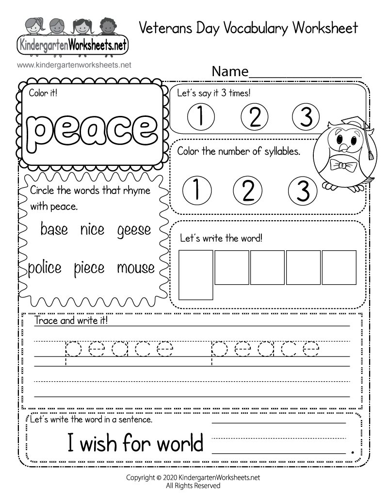 Free Veterans Day Worksheets For 2nd Grade Store | www.nanocamplus ...