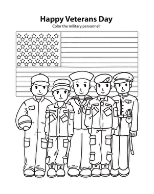 veterans day printable worksheet