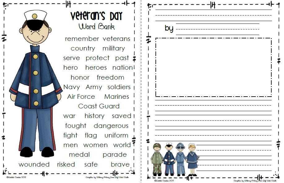 veterans day worksheet for 2nd grade