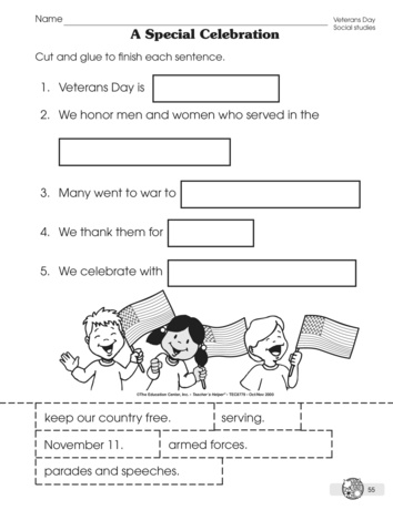 veterans day worksheet for