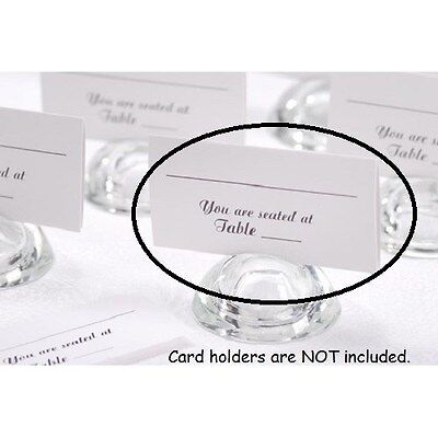 100 Victoria Lynn White w/black print Place Cards Wedding or ...