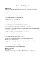 PPT - The Vietnam War Webquest PowerPoint Presentation, free ...