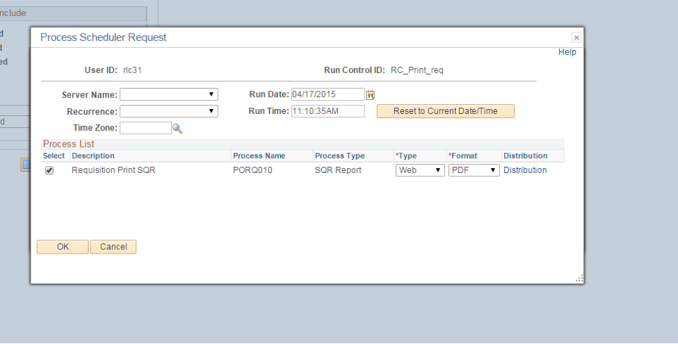PeopleSoft - Printing a Requisition | University Technology, [U ...