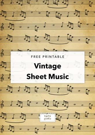 vintage printable sheet music free