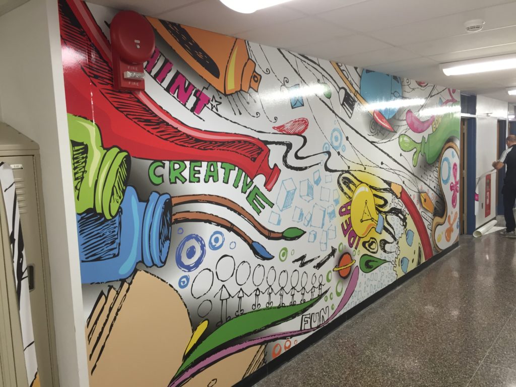 Vinyl Wall Art for Galway Elementary School | Plan &  Print Systems ...