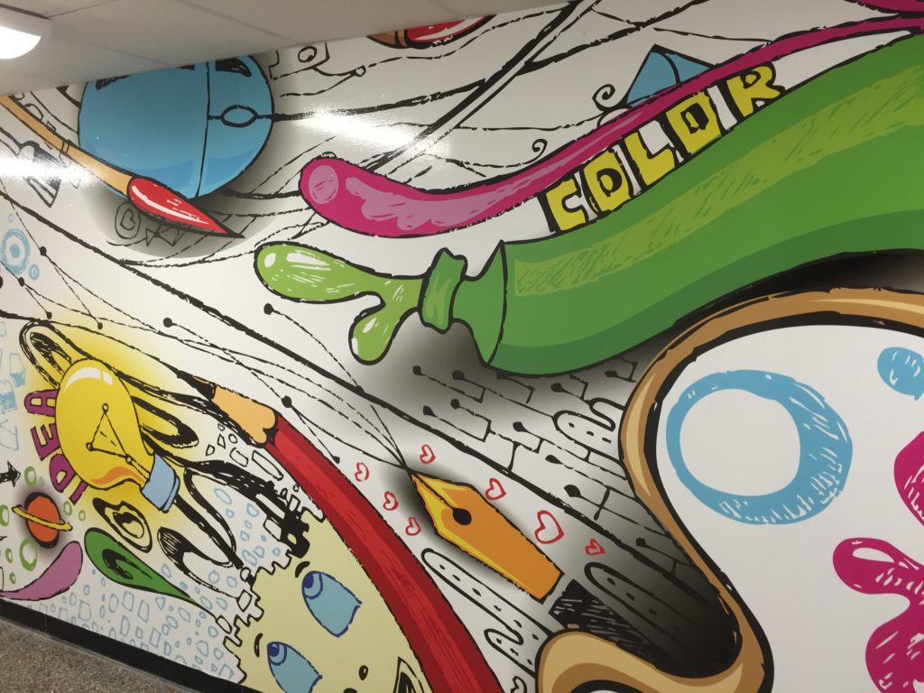 Vinyl Wall Art for Galway Elementary School | Plan &  Print Systems ...