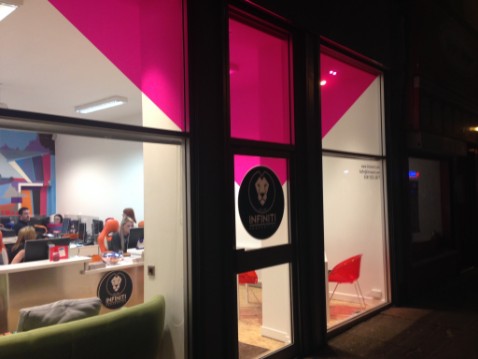 Window Graphics | Glasgow| Etch | Vinyl | Lettering | one way ...