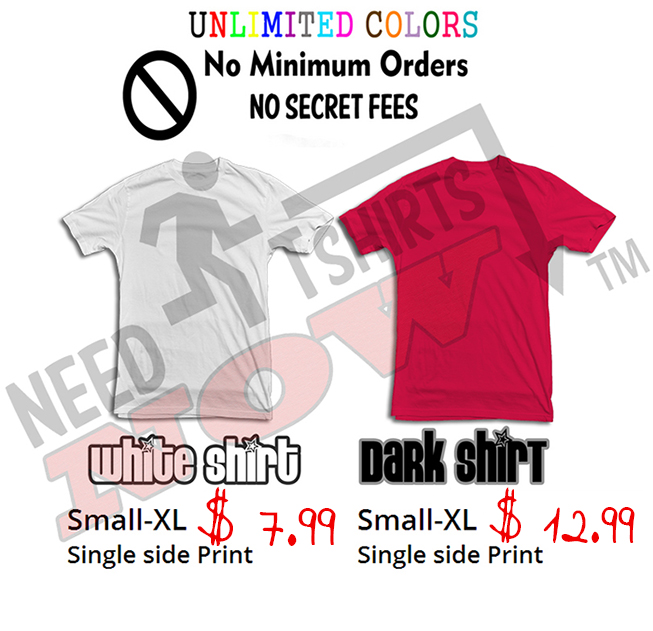Cheap T-shirt Printing | Knoxville TN | Create custom T-shirts Online