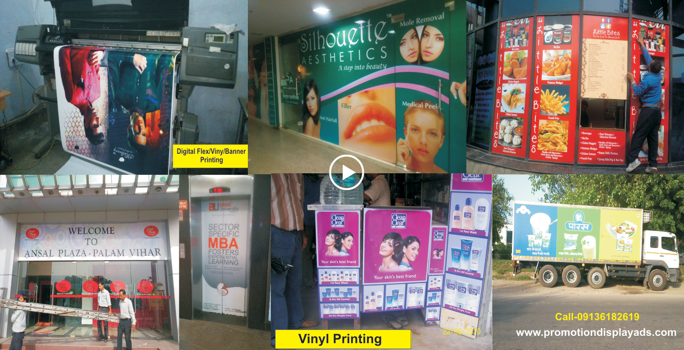 vinyl printing rates in delhi