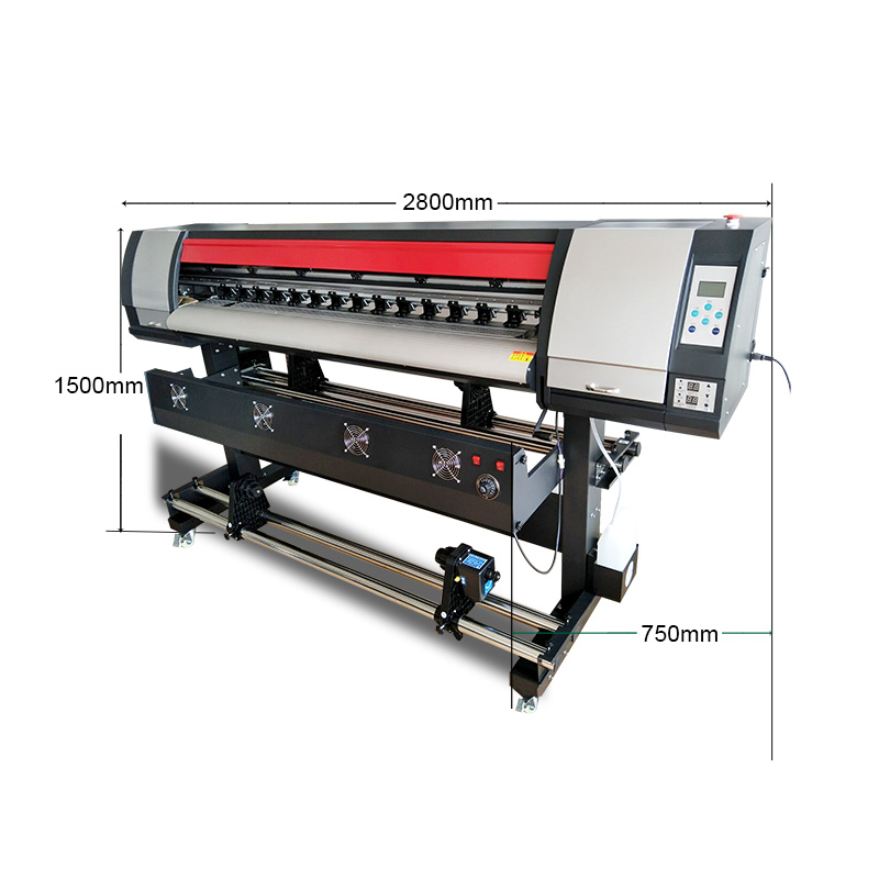 1.8m best vinyl printing plotter with 1440 dpi high resolution affordable  one dx7 head color sticker printing machine