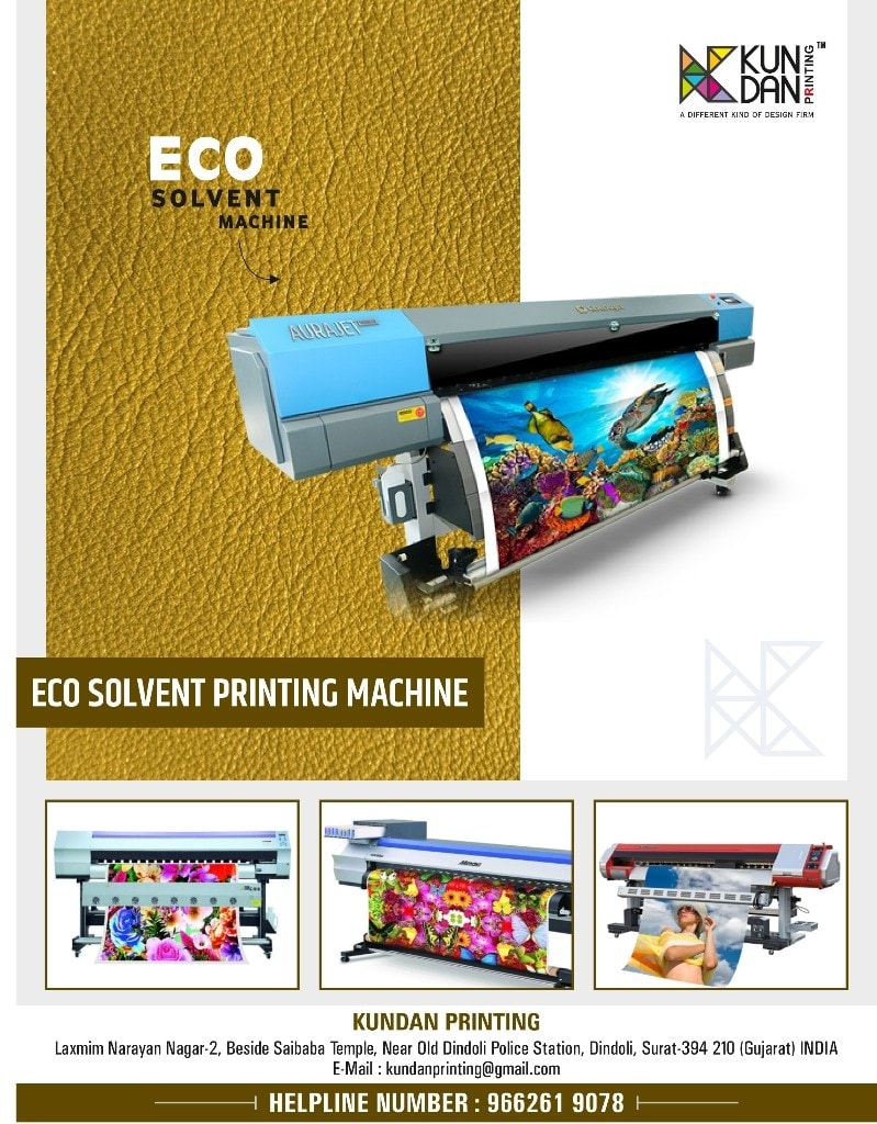 Eco Solvent Printing Machine, 1440 x 1440 dpi resolution, 25 sq.ft ...