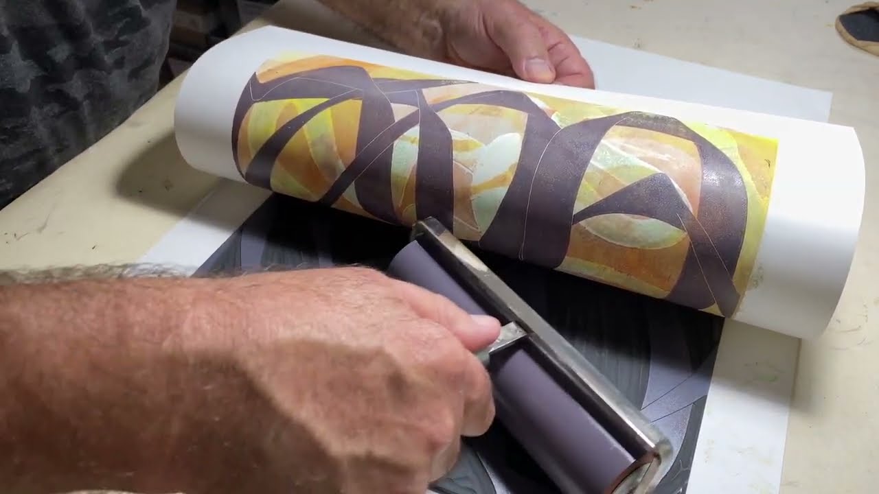 Relief Printing with Japanese Vinyl; Part 2 Printing the Vinyl