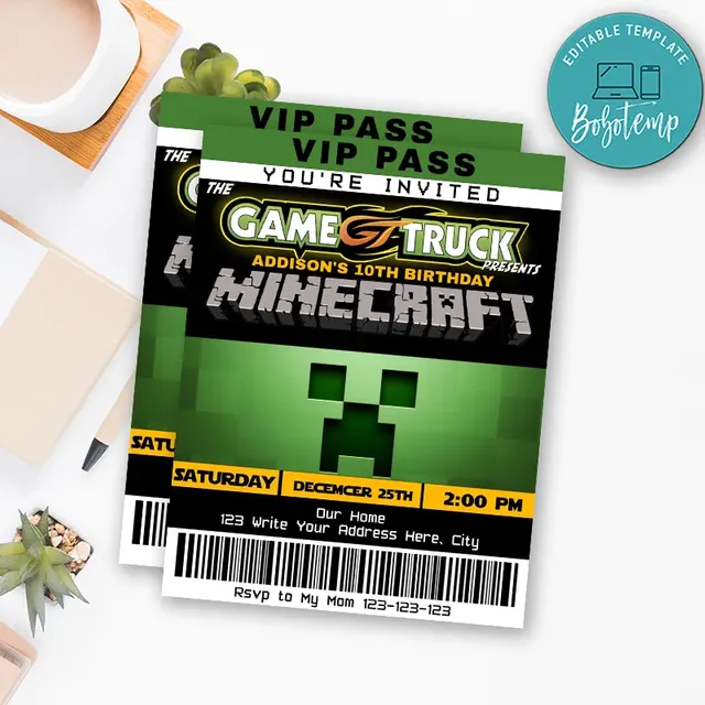 vip party invitations printable
