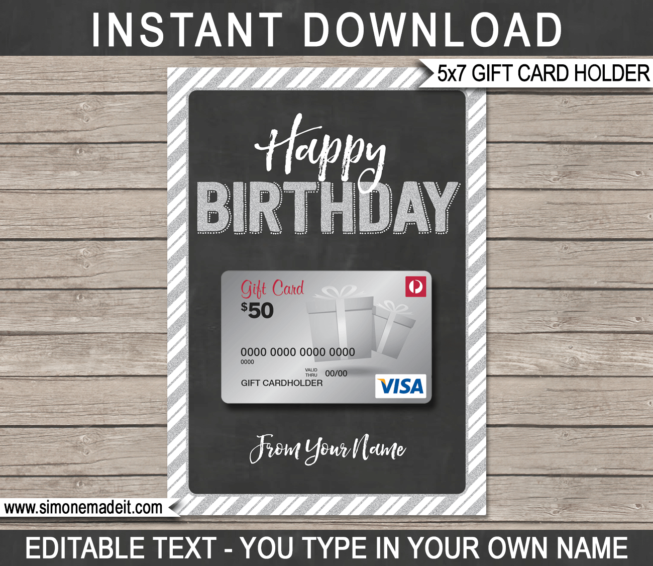 Birthday Gift Card Holder