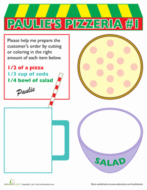Visual Fractions | Worksheet 