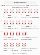 visual multiplication worksheet for grade