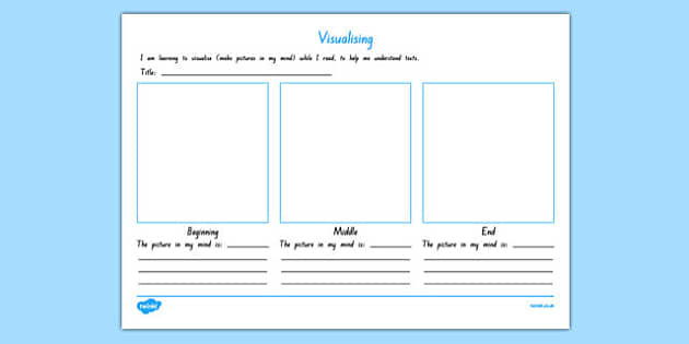 Visualising Worksheet / Worksheet, worksheet (teacher made)