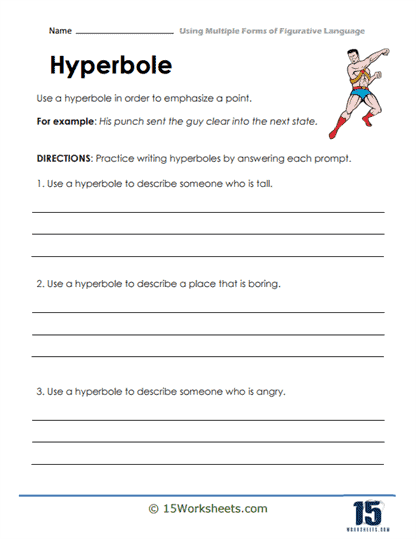 Using Multiple Forms of Figurative Language Worksheets