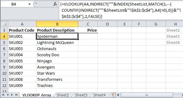 Excel VLOOKUP Multiple Sheets • My Online Training Hub