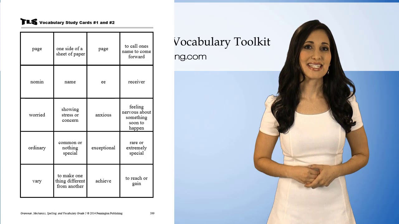 vocabulary 5th grade worksheet