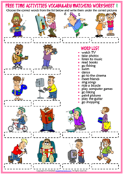 vocabulary activities worksheet