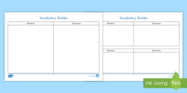 vocabulary builder worksheet answers
