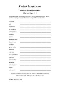 vocabulary skills worksheet