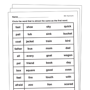 Download 1st Grade Vocabulary Worksheets | Scholastic