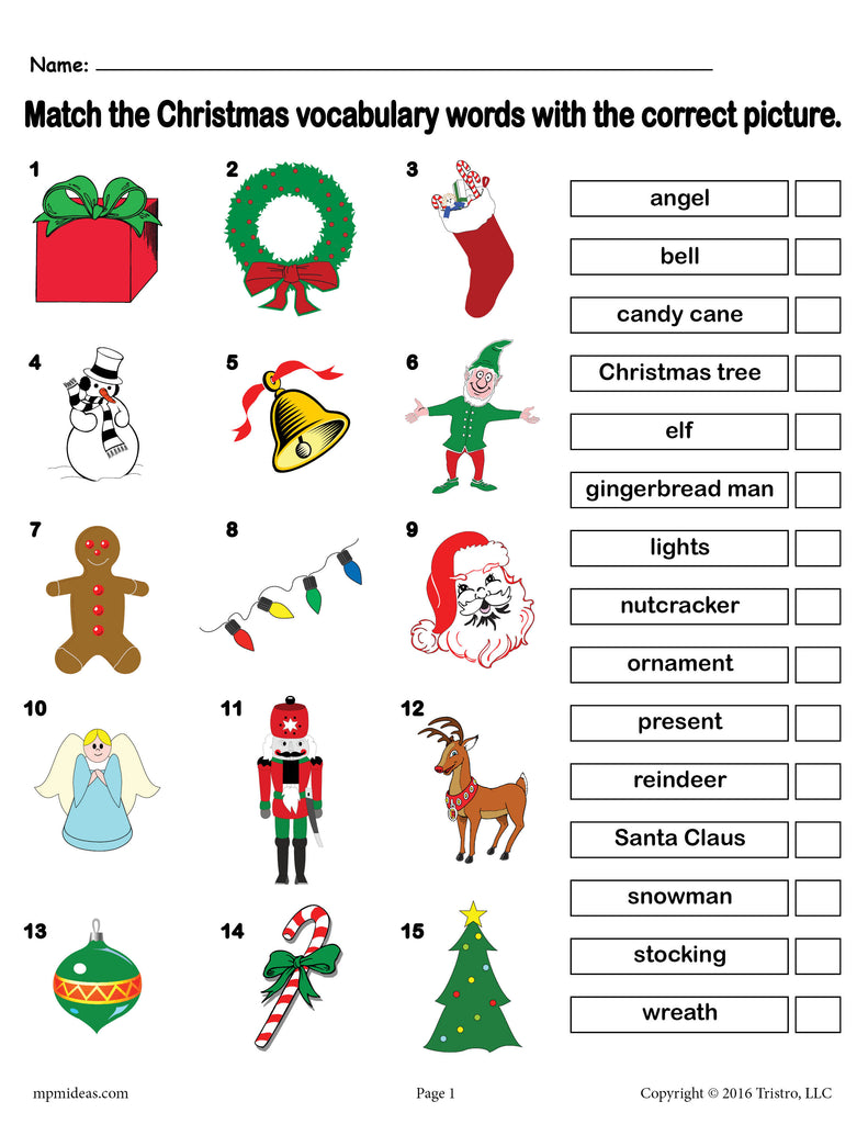 vocabulary worksheet free