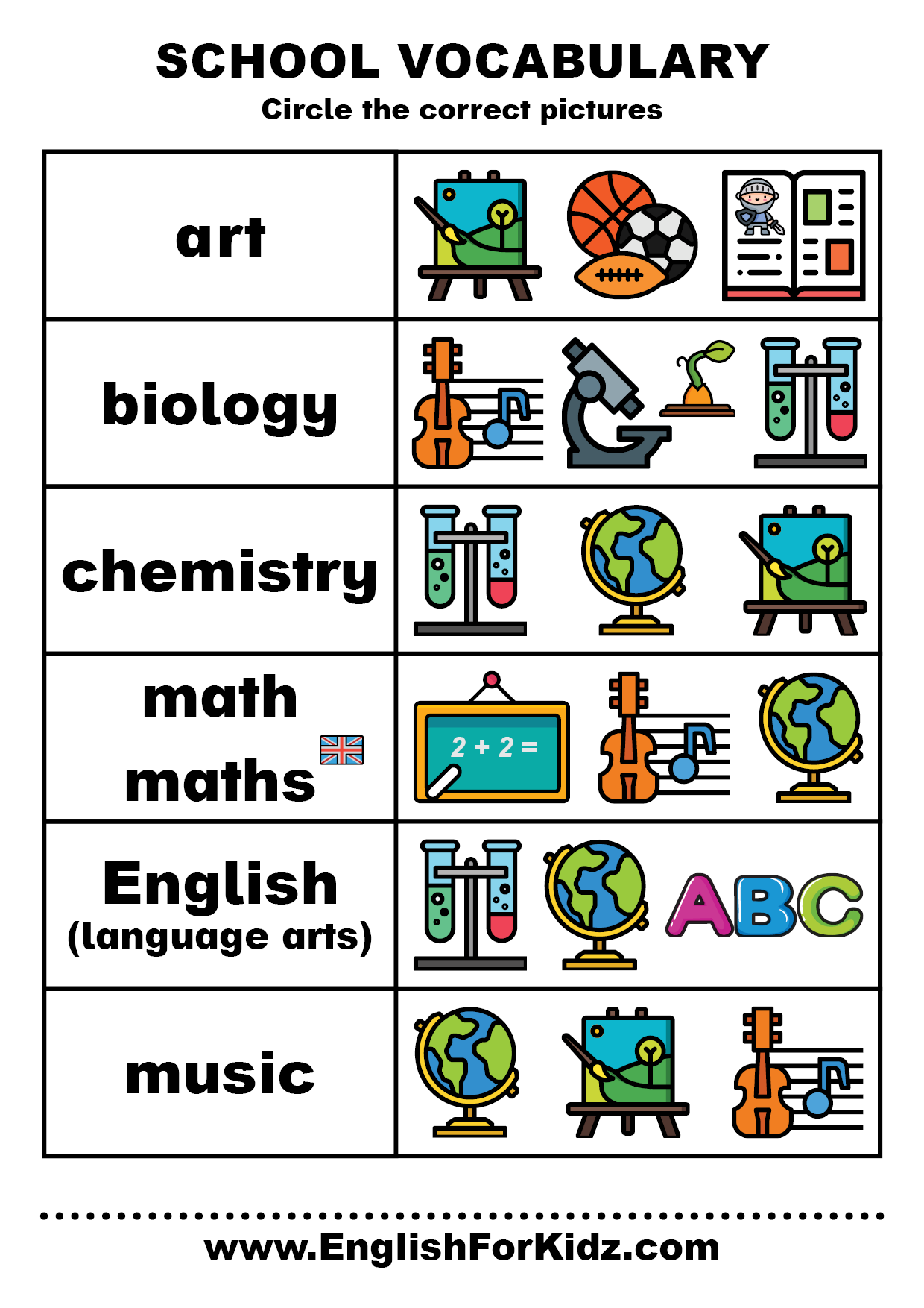 vocabulary worksheet high school