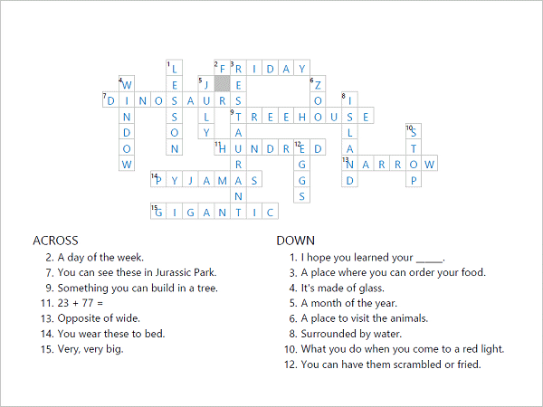 vocabulary worksheet ideas
