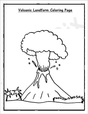 Types of Volcanic Lanforms Printable Worksheet - EnglishBix